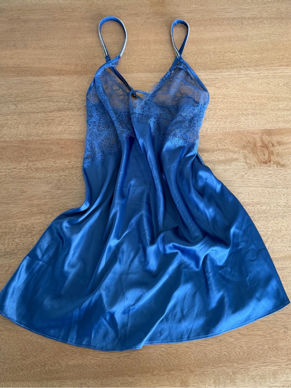 Victoria’s Secret Blue Lace Slip Dress | Size L